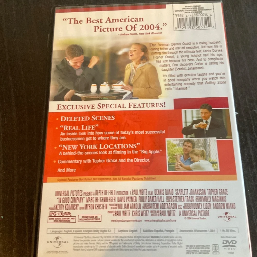 DVD - In Good Company.   V04
